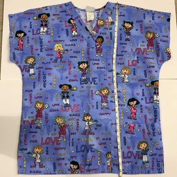 ✨Simply Basic Nurses Cartoons Scrubs Top - Picture 10 of 10